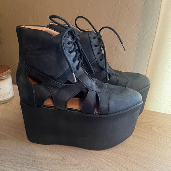 Jeffrey Campbell Stein Extreme High-Top Flatform-Sneaker - Picture 2 of 8